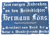 Gedenktafel an der Lönseiche