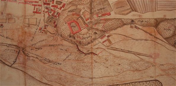 Karte zur Sieberbefestigung, 1753