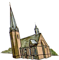 Wandbild an einem Haus an der Oberkirche