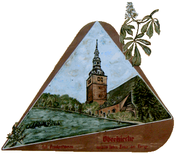 Wandbild an einem Haus an der Oberkirche